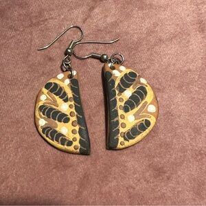 Clay hand made earrings